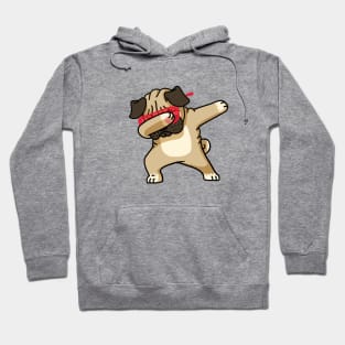 Dabbing Pug Funny Shirt Hip Hop Dabbin Hoodie